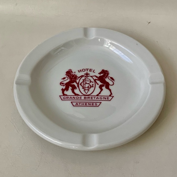 Vintage Grand Breatagne Athenes Hotel Greece Ashtray - Picture 9 of 10